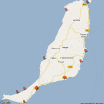 Mappa Spiagge Fuerteventura